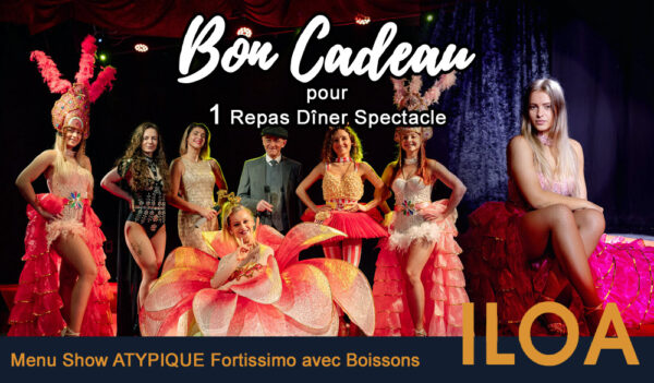 Bon Cadeau 1 pers Menu « Atypique » Fortissimo avec Boissons Iloa